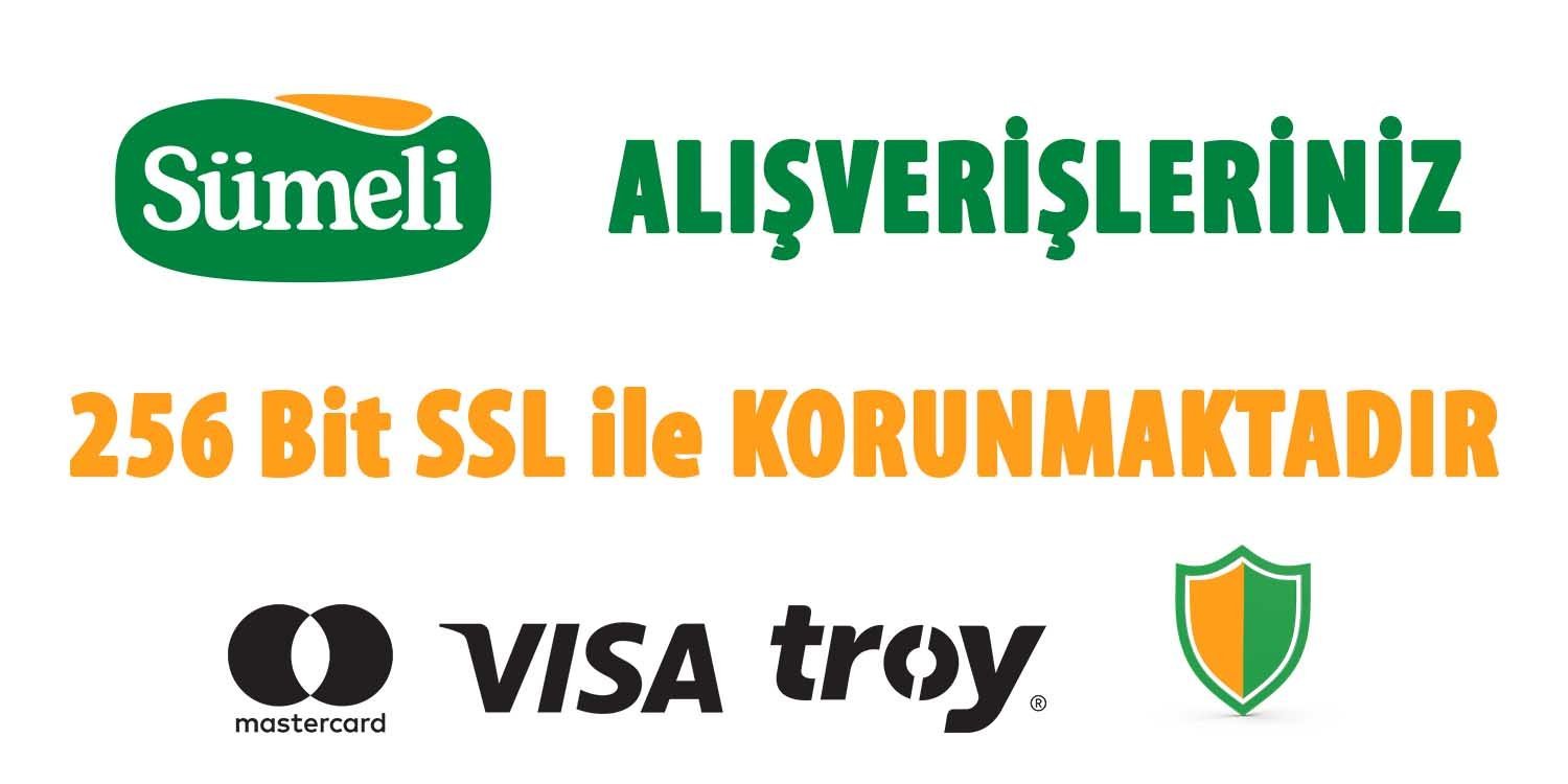 Sümeli internet sitesinden yapacağınız alışverişler 256 SSL güvenlik sertifikası ile korunmaktadır
