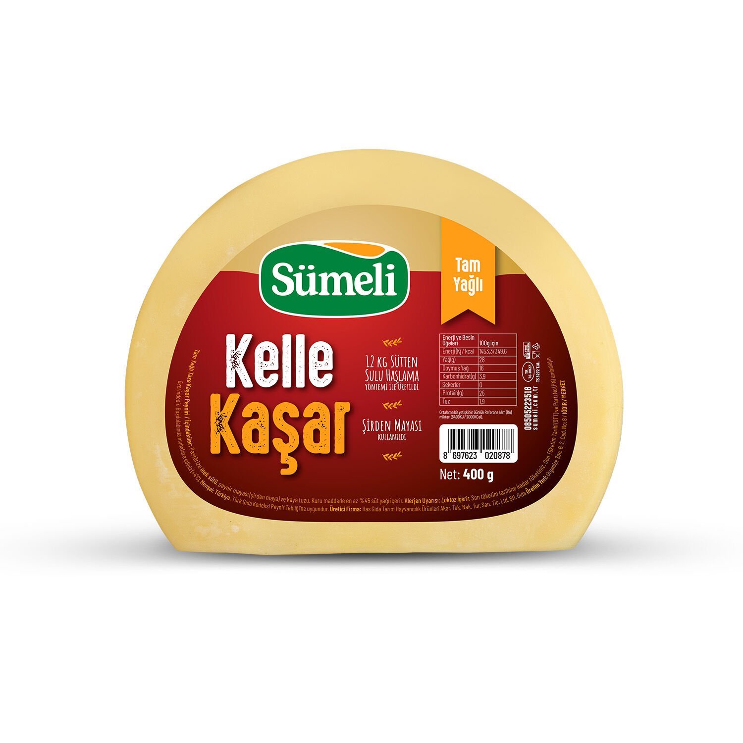 Sümeli Kelle Kaşar 400 gr