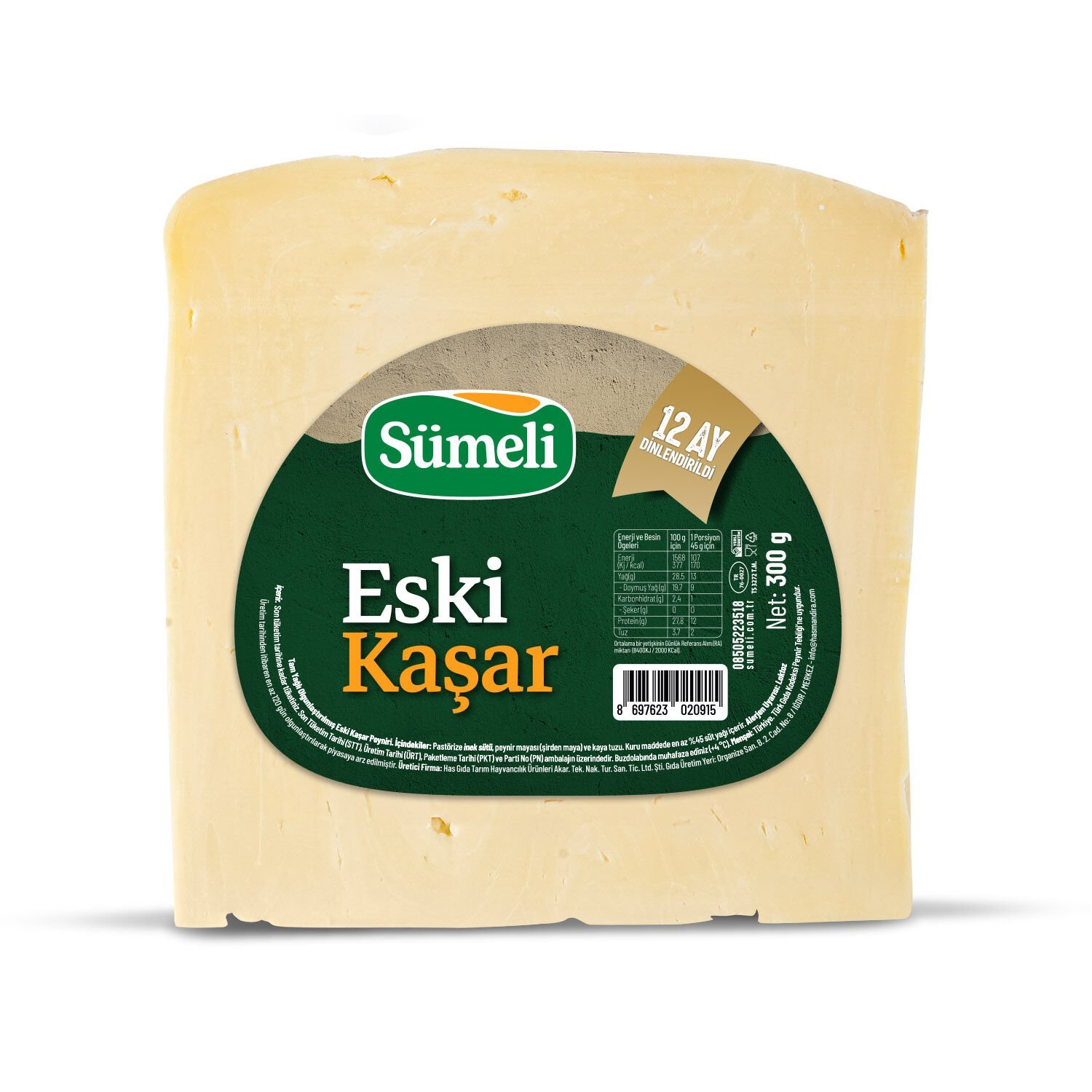 Sümeli Eski Kaşar 300 gr